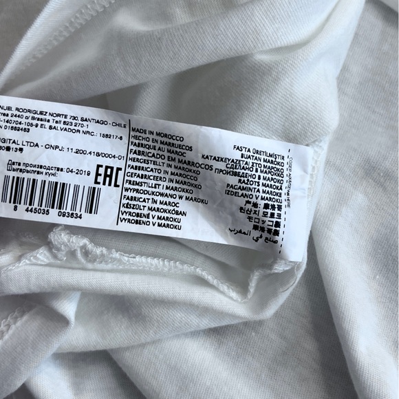 NWT - Mango Women’s Printed Embossed Letters Oversized Short Sleeve Tee - M/L - Picture 9 of 9